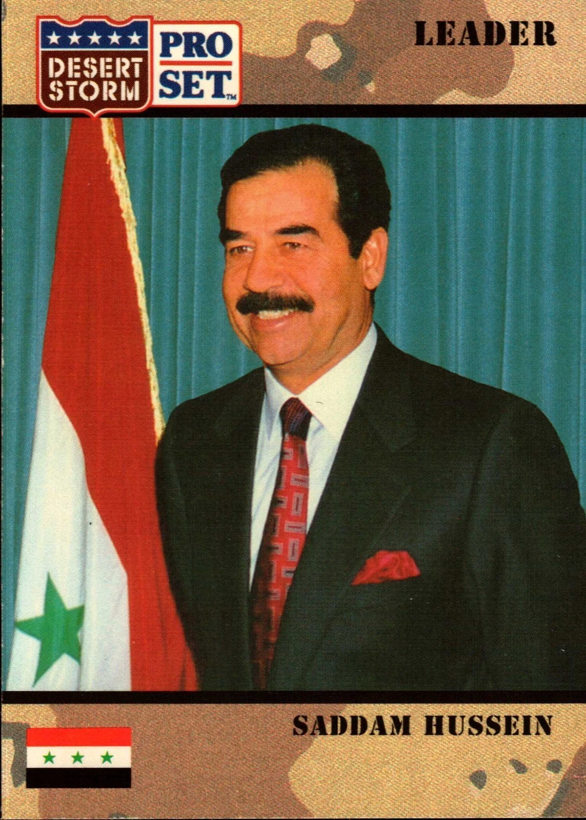 1991 Pro Set Saddam Hussein